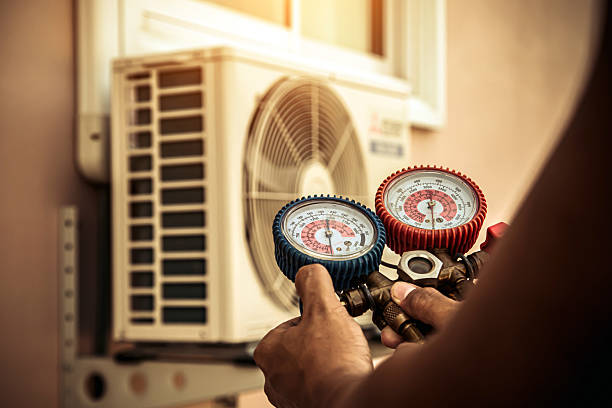 Professional Ductwork Repair technician working in Beryl, UT